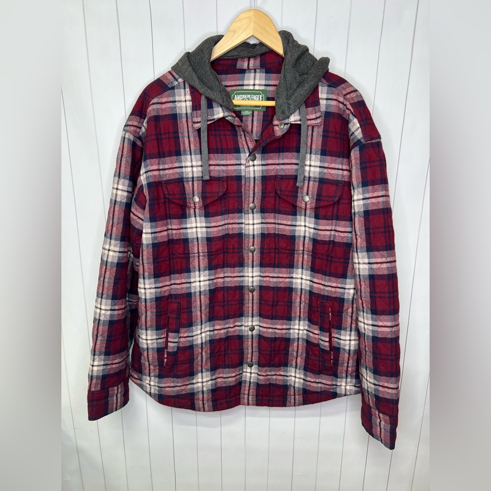 Men’s American Eagle - Quilted Flannel Jacket - Large